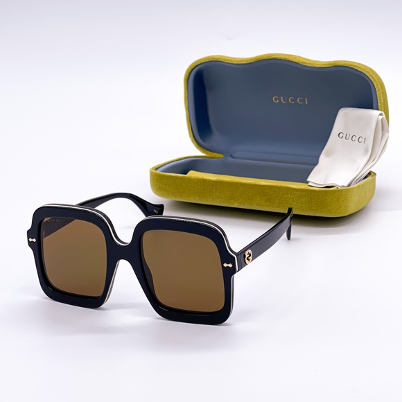 NEW GUCCI GG1241S 001 SQUARE OVERSIZED WOMEN SUNGLASSES GUCCI GG1241S - Picture 3 of 14